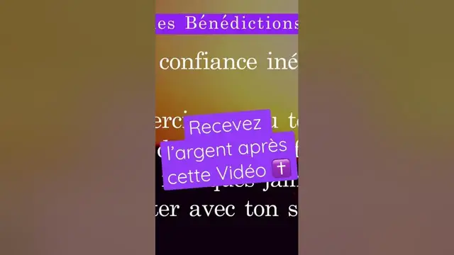 Video thumbnail for Recevez l’argent après cette vidéo de prière￼ puissante ✝️