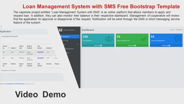 Video thumbnail for Demo - Loan Management with SMS FREE DOWNLOAD BOOTSTRAP TEMPLATE