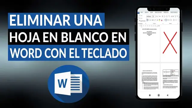 Video thumbnail for ¿Cómo eliminar una hoja en blanco en WORD con el teclado? - Fácil y rápido