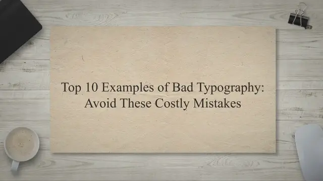 Video thumbnail for Top 10 Examples of Bad Typography: Avoid These Costly Mistakes