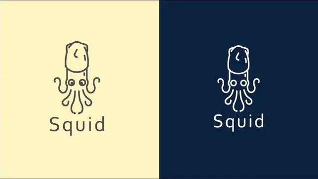 'Video thumbnail for Adobe Illustrator-Minimal squid logo-SPEED ART'