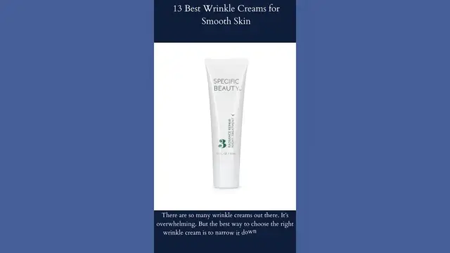 Video thumbnail for 13 Best Wrinkle Creams for Smooth Skin | Specific Beauty Radiance Repair | Acne Anti Aging Skin Care