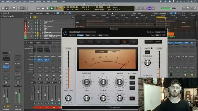 Video thumbnail for Compressing Latin Percussion (Logic Pro X) - MIX and MASTER IT Yourself!