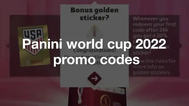 'Video thumbnail for Panini world cup 2022 promo codes - Use them now'