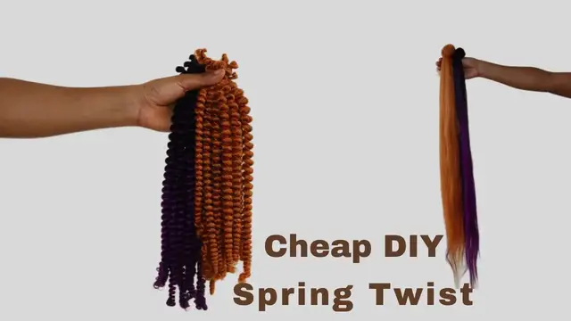 Video thumbnail for Cheap DIY Spring Twist Hair | DIY Spring Twist Hair From Braiding Hair | How to make Spring Twist