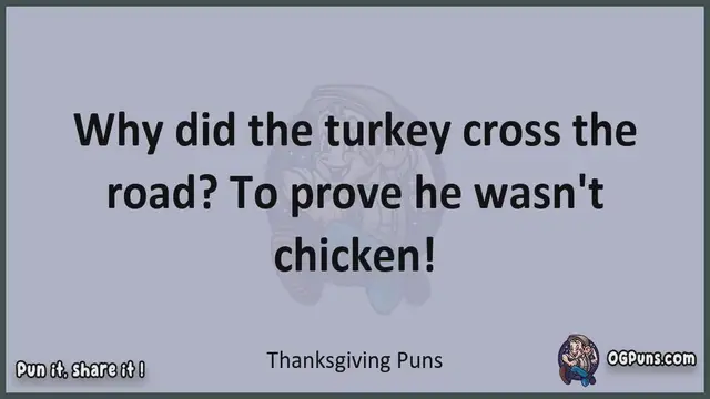 Video thumbnail for Thanksgiving - Jokes, Puns, Wordplays, and Laughter