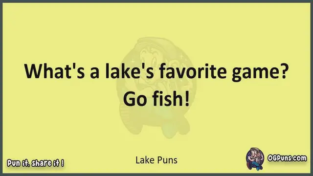 Video thumbnail for Lake - Jokes, Puns, Wordplays, and Laughter