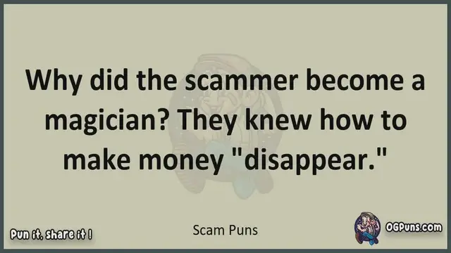 Video thumbnail for Scam - Jokes, Puns, Wordplays, and Laughter