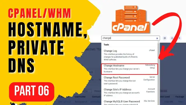 Video thumbnail for How to Change cPanel Hostname | Private Nameservers - Make Money Online Course Part 6