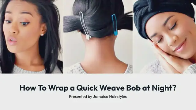 'Video thumbnail for How To Wrap a Quick Weave Bob at Night'
