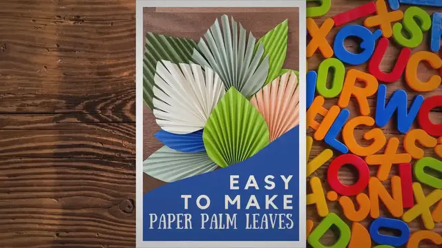 'Video thumbnail for Easy to Make Paper Palm Leaves • A Subtle Revelry'