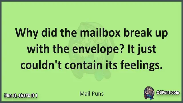 Video thumbnail for Mail - Jokes, Puns, Wordplays, and Laughter