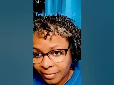 'Video thumbnail for Two strand twistout results. #naturalhair #grayhairtransition #gray #colortransition #hairjourney'