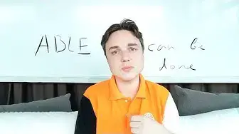 Video thumbnail for Suffix ABLE Meaning