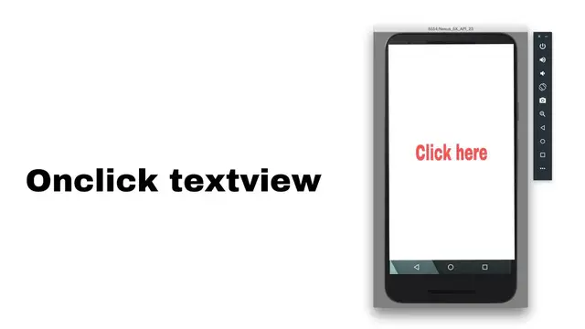 'Video thumbnail for Clickable textview Android Studio'