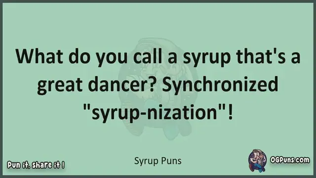 Video thumbnail for Syrup - Jokes, Puns, Wordplays, and Laughter