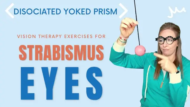 'Video thumbnail for Dissociated Yoked Prism: Vision Therapy Exercise for Strabismus or Lazy Eye'