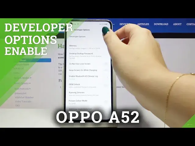 'Video thumbnail for How to Enter Developer Options in OPPO A52 – Find Advanced Developer Settings'