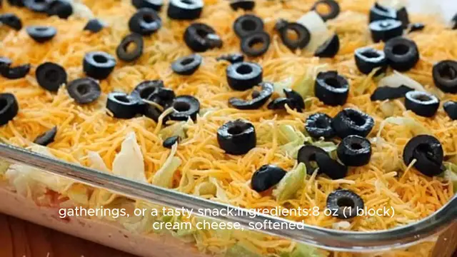 Video thumbnail for Taco dip recipe
