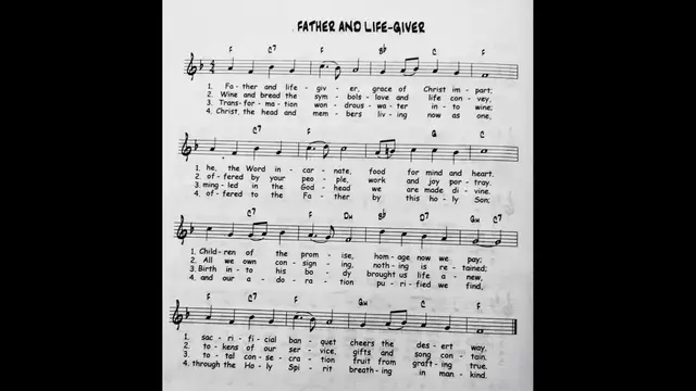 Video thumbnail for Father and Life Giver - Catholic Mass Song Sheet Music