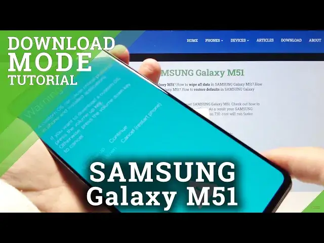 Video thumbnail for How to Enter Download Mode in SAMSUNG Galaxy M51 – Boot Odin Mode