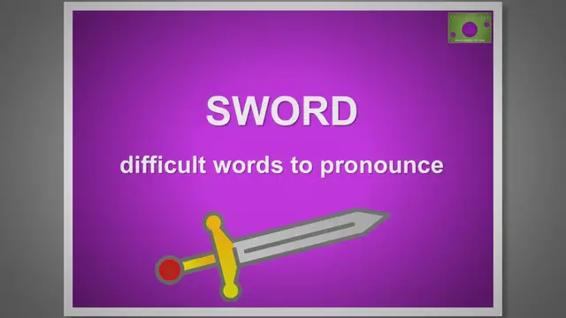 Video thumbnail for Sword - Difficult words to pronounce