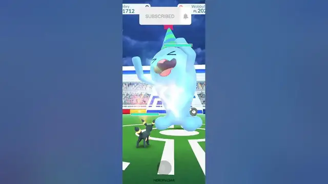 Video thumbnail for Party Hat Wobbuffet Raid In Pokemon GO ! 🔥#shorts