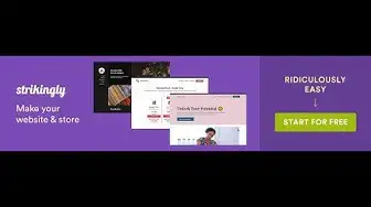 Video thumbnail for Strikingly Review: Create Your Website Landing Page For Free!