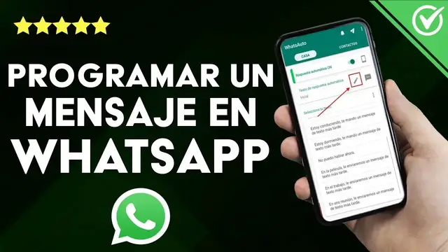 Video thumbnail for ¿Cómo programar un mensaje de WHATSAPP en IPHONE? - Atajos de WhatsApp