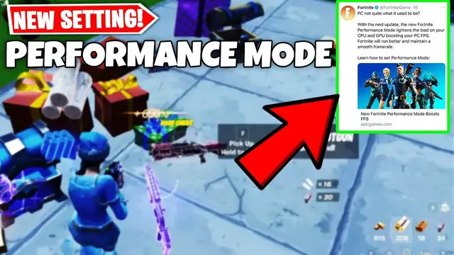 Video thumbnail for How To Turn On Performance Mode On Fortnite - Game Play After