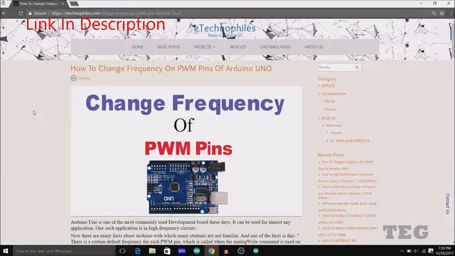 'Video thumbnail for How To Change PWM Frequency Of Arduino UNO'