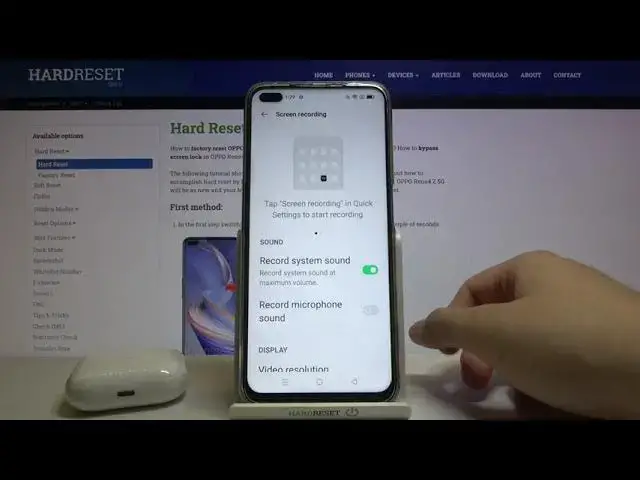 'Video thumbnail for How to Change Sound Settings in Screen Recorder on OPPO Reno4 Z 5G – Screen Recorder Settings'