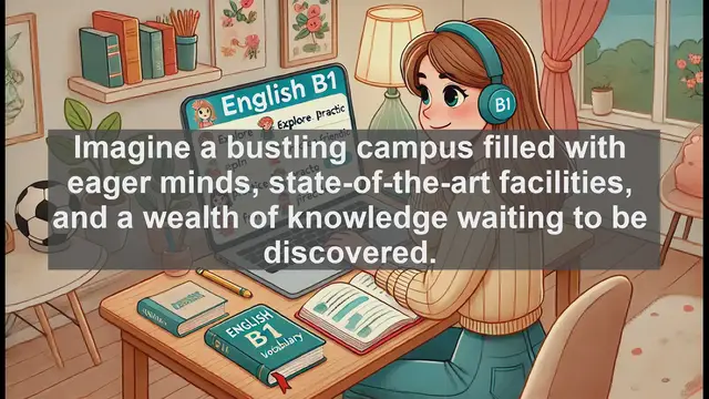 Video thumbnail for 2500 Must Know CEFR B1 Vocabulary - What is a University? Definition and Usage Guide