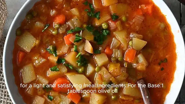 Video thumbnail for Vegetable soup recipe