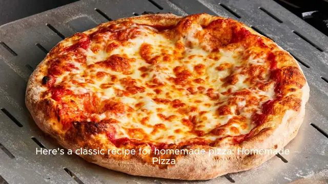 Video thumbnail for Pizza recipe