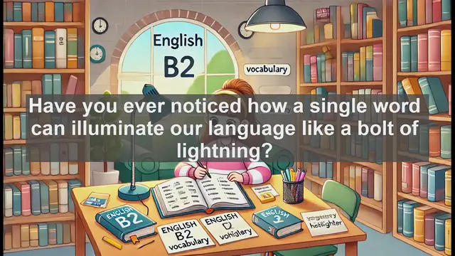 Video thumbnail for 1500 Must Know CEFR B2 Vocabulary - The Word 'Flash': A Quick Burst of Linguistic Brilliance