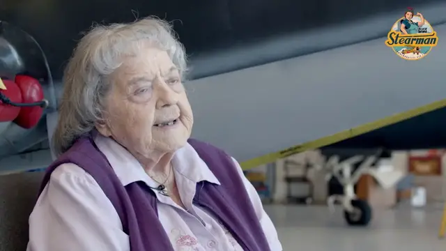 Video thumbnail for CAF Dedicates P-63 Kingcobra to Real Rosie The Riveter