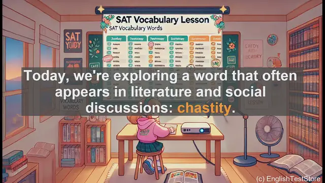 Video thumbnail for 5000 Must Know SAT Vocabulary - SAT Vocabulary: Understanding 'Chastity'