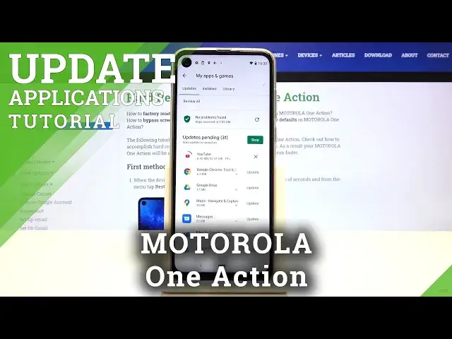Video thumbnail for How to Download Newest App Version in Motorola One Action - Update Applications
