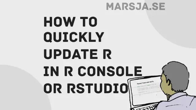 'Video thumbnail for Update R Version in RStudio with the Installr Packge'