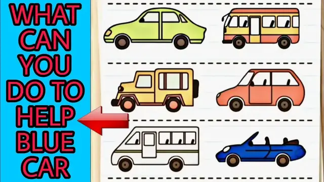 Video thumbnail for Giải đố thử thách trí tuệ phiên bản tiếng anh #18 | Bạn làm gì để giúp chiếc xe màu xanh đi trước ?