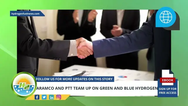 Video thumbnail for Aramco and PTT team up on green and blue hydrogen