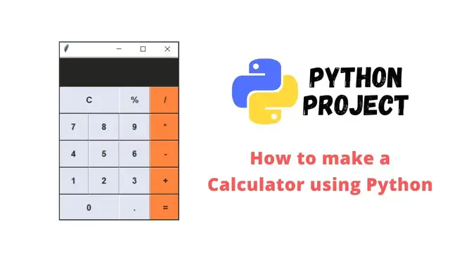 Video thumbnail for How to make a Calculator app using Python | Python projects for beginners |  Tkinter