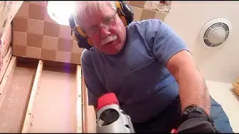 Video thumbnail for Bath Remodel AskTheBuilder Mortar Shower Pan Removal Part 2