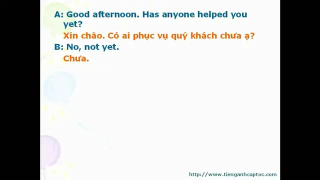 Video thumbnail for Tiếng Anh cho người bán hàng bài 1-1