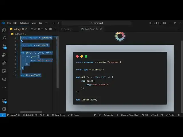 Video thumbnail for How to Take Screenshots of Source Code in VS Code Using Codesnap Extension Full Tutorial