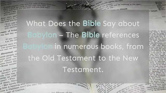 Video thumbnail for What does the Bible Say About Babylon