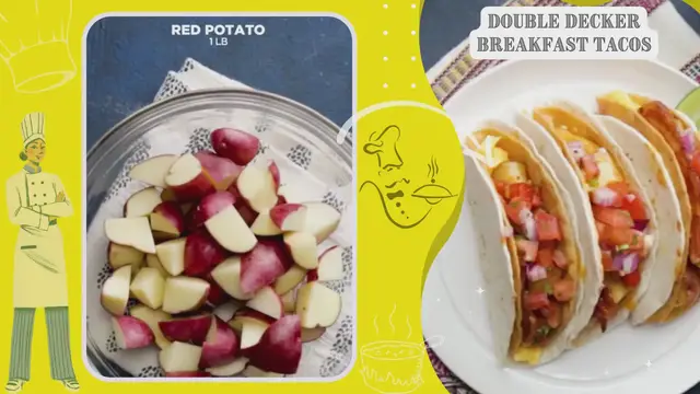 'Video thumbnail for Double Decker Breakfast Tacos'