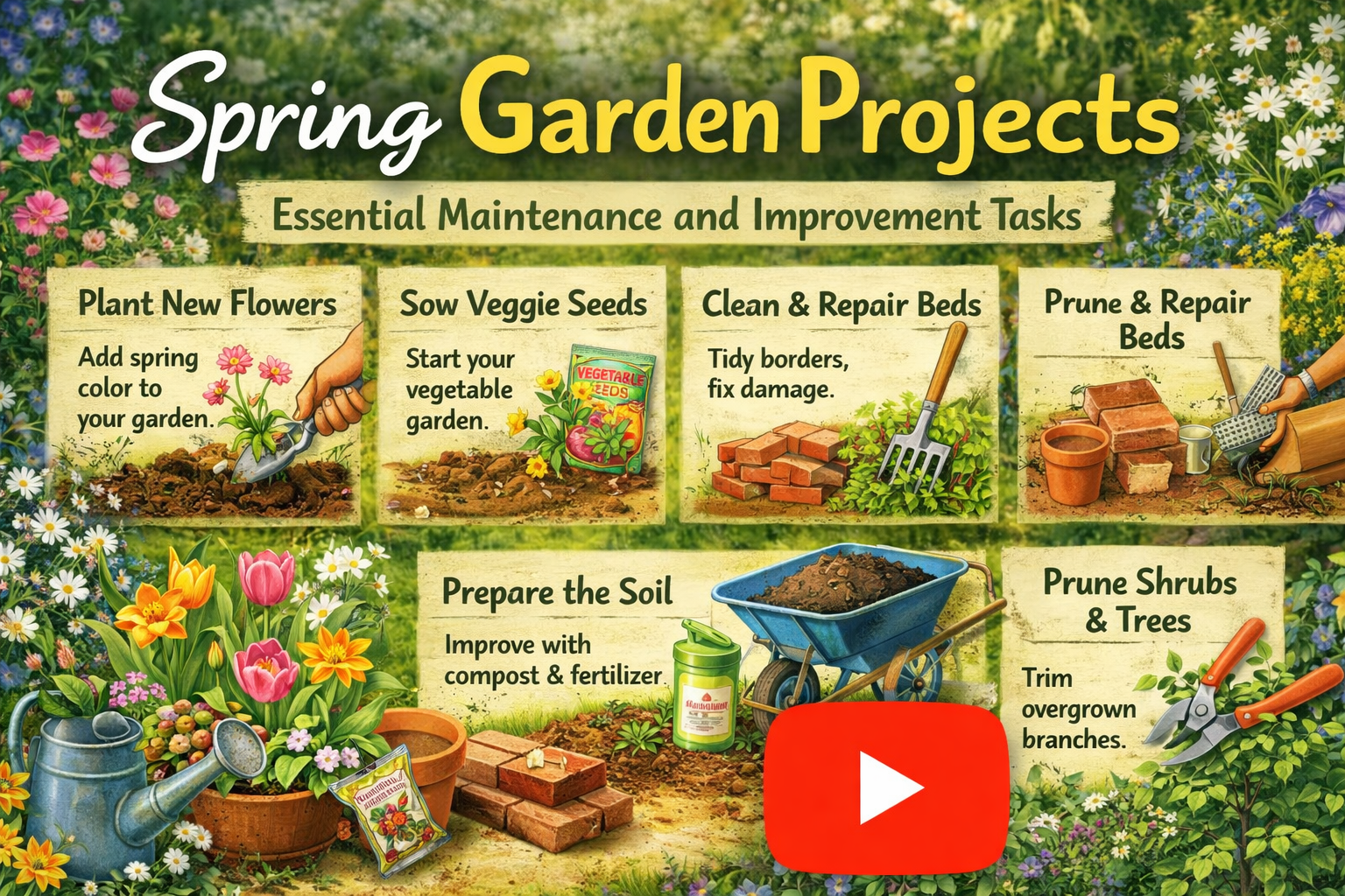 Video thumbnail for Spring Garden Projects | Essential Maintenance and Improvement Tasks