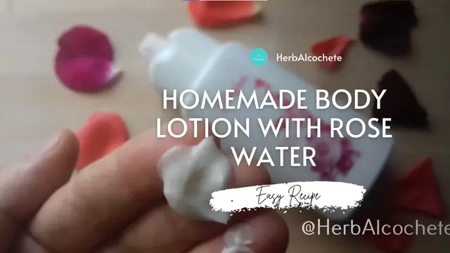 Video thumbnail for Homemade Body Lotion With Rose Water